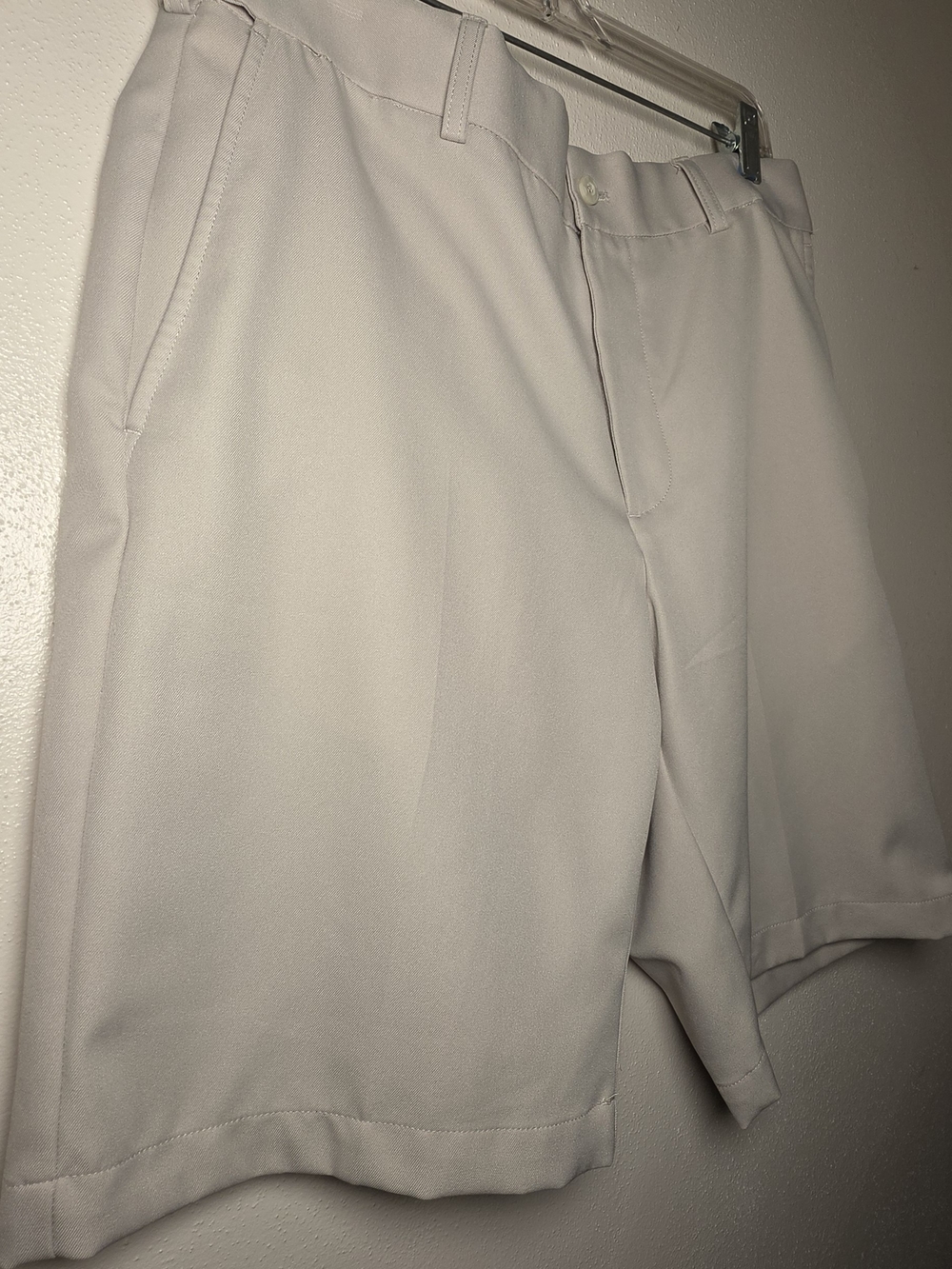 PGA Tour Light Cream Performance Flat-Front Golf Shorts - Picture 3 of 7